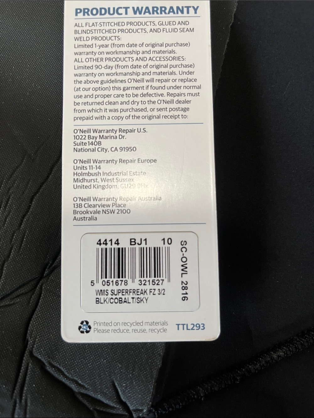 O'Neill women's wetsuit - Picture 3 of 5